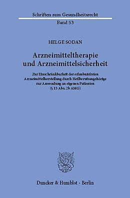 E-Book (pdf) Arzneimitteltherapie und Arzneimittelsicherheit. von Helge Sodan