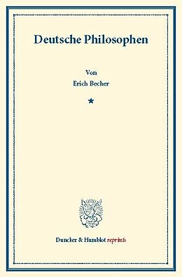 E-Book (pdf) Deutsche Philosophen. von Erich Becher