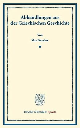 E-Book (pdf) Abhandlungen aus der Griechischen Geschichte. von Max Duncker