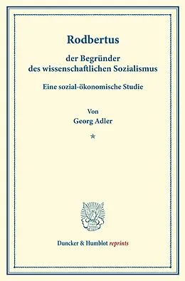 E-Book (pdf) Rodbertus, von Georg Adler