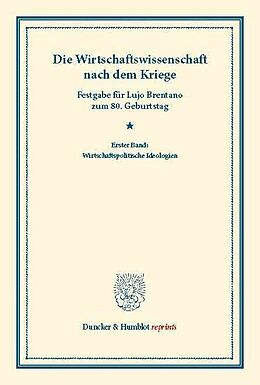 E-Book (pdf) Die Wirtschaftswissenschaft nach dem Kriege. von 