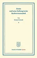 E-Book (pdf) Zasius und seine Stellung in der Rechtswissenschaft. von Richard Schmidt
