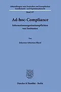E-Book (pdf) Ad-hoc-Compliance. von Johannes Sebastian Blassl