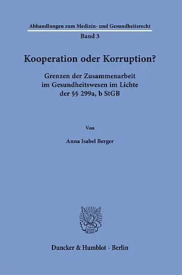 E-Book (pdf) Kooperation oder Korruption? von Anna Isabel Berger