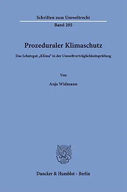 E-Book (pdf) Prozeduraler Klimaschutz. von Anja Widmann