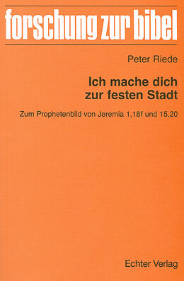 Paperback Ich mache dich zur festen Stadt von Peter Riede