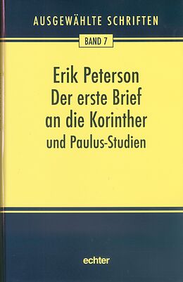 E-Book (pdf) Der erste Brief an die Korinther und Paulus-Studien von Erik Peterson