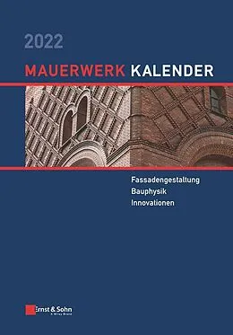 E-Book (epub) Mauerwerk-Kalender / Mauerwerk-Kalender 2022 von Detleff Schermer, Eric Brehm