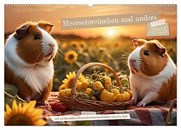 Kalender (Kal) Meerschweinchen mal anders! (Wandkalender 2025 DIN A2 quer), CALVENDO Monatskalender von Heidi Spiegler