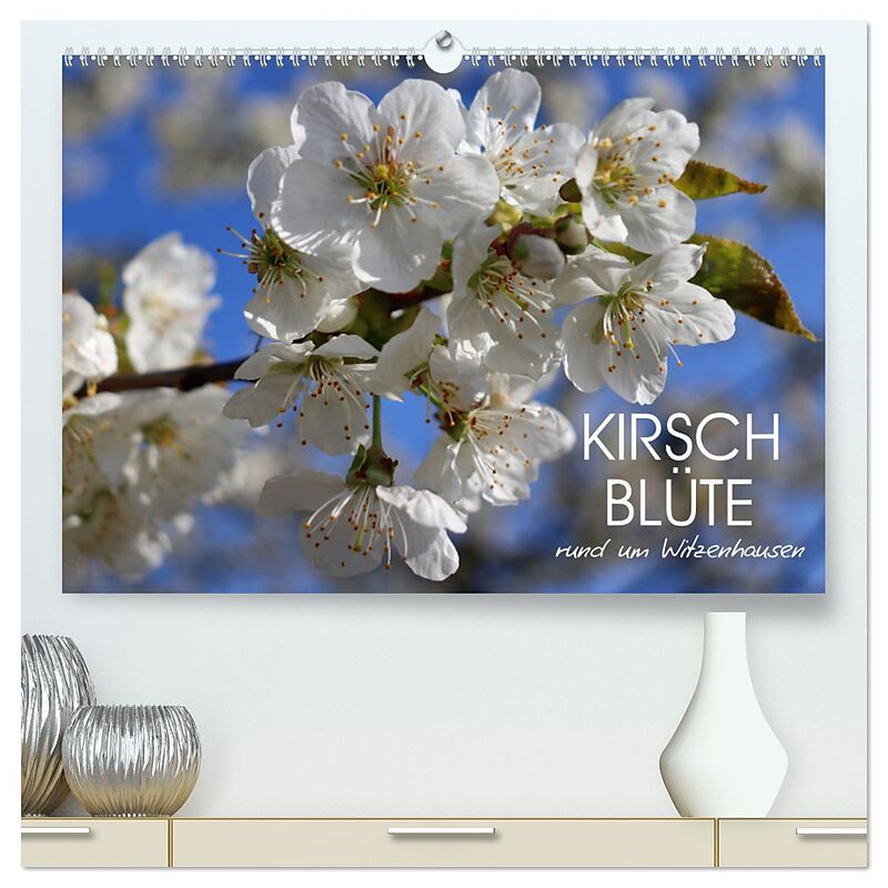Kirschblüte rund um Witzenhausen (hochwertiger Premium Wandkalender 2025 DIN A2 quer), Kunstdruck in Hochglanz