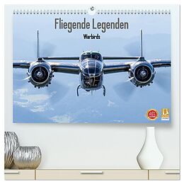 Kalender Fliegende Legenden - Warbirds (hochwertiger Premium Wandkalender 2025 DIN A2 quer), Kunstdruck in Hochglanz von Björn Engelke