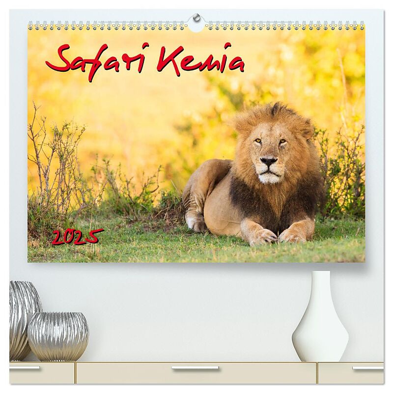 Safari Kenia (hochwertiger Premium Wandkalender 2025 DIN A2 quer), Kunstdruck in Hochglanz