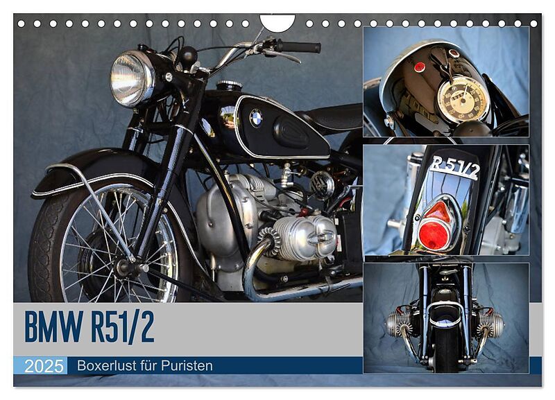 BMW R 51/2 (Wandkalender 2025 DIN A4 quer), CALVENDO Monatskalender