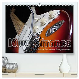 Kalender KULT GITARRE - Richie Sambora Stratocaster (hochwertiger Premium Wandkalender 2025 DIN A2 quer), Kunstdruck in Hochglanz von Renate Bleicher