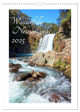 Kalender Wasserfälle Neuseelands (Wandkalender 2025 DIN A3 hoch), CALVENDO Monatskalender von Isabel Bürschgens