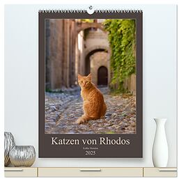 Kalender Katzen von Rhodos (hochwertiger Premium Wandkalender 2025 DIN A2 hoch), Kunstdruck in Hochglanz von Katho Menden