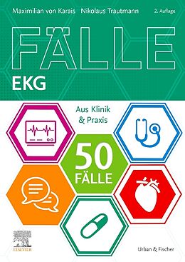 Kartonierter Einband 50 Fälle EKG von Maximilian von Karais, Nikolaus Trautmann