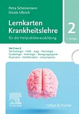 Textkarten / Symbolkarten Lernkarten Krankheitslehre Set 2 für die Heilpraktikerausbildung. (Set 2 von 2, Karten HQ) von Petra Scheinemann, Nicole Ulbrich