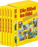 Fester Einband Comic-Reihe Die Bibel im Bild. 50 Jahre-Jubiläumsausgabe. Kinderbuch-Klassiker ab 8 Jahren mit Geschichten aus dem Alten und Neuen Testament als Comics. 5 Sammelbände im Schuber von 