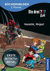 Kartonierter Einband Die drei ??? Kids, Bücherhelden 2. Klasse, Vorsicht, Ninjas! von Anne Scheller