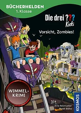 E-Book (epub) Die drei ??? Kids, Bücherhelden 1. Klasse, Vorsicht, Zombies! (drei Fragezeichen Kids) von Anne Scheller