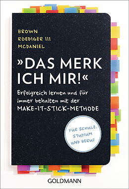 Kartonierter Einband Das merk ich mir! von Peter C. Brown, Henry Roediger III, Mark A. McDaniel