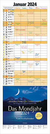 Kalender Das Mondjahr 2024 - Familienkalender von Johanna Paungger, Thomas Poppe