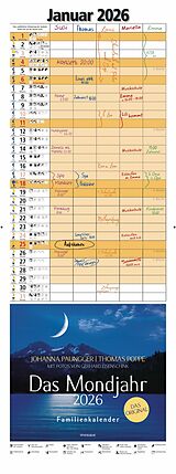 Kalender Das Mondjahr 2026 - Familienkalender von Johanna Paungger, Thomas Poppe