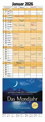 Kalender Das Mondjahr 2026 - Familienkalender von Johanna Paungger, Thomas Poppe