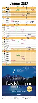 Kalender Das Mondjahr 2027 - Familienkalender von Johanna Paungger, Thomas Poppe