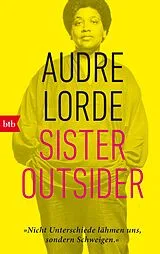 Kartonierter Einband Sister Outsider von Audre Lorde
