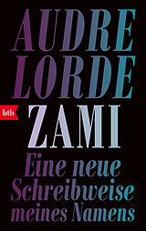 Kartonierter Einband Zami von Audre Lorde
