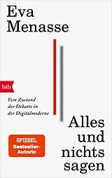 Kartonierter Einband Alles und nichts sagen von Eva Menasse