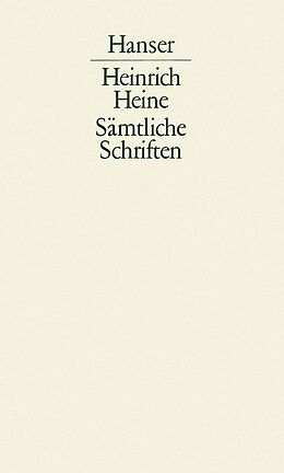 Fester Einband Sämtliche Schriften Band 5 von Heinrich Heine