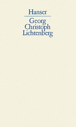 Fester Einband Schriften und Briefe von Georg Christoph Lichtenberg