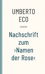 Kartonierter Einband Nachschrift zum Namen der Rose von Umberto Eco