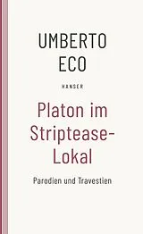 Kartonierter Einband Platon im Striptease-Lokal von Umberto Eco