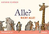 Kartonierter Einband Alle? Nicht alle! Postkarten-Set von Kathrin Schärer