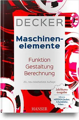 Fester Einband Decker Maschinenelemente von Karl-Heinz Decker