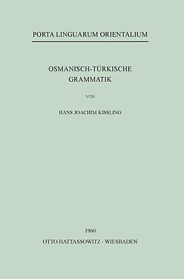 Kartonierter Einband Osmanisch-Türkische Grammatik von Hans Joachim Kissling
