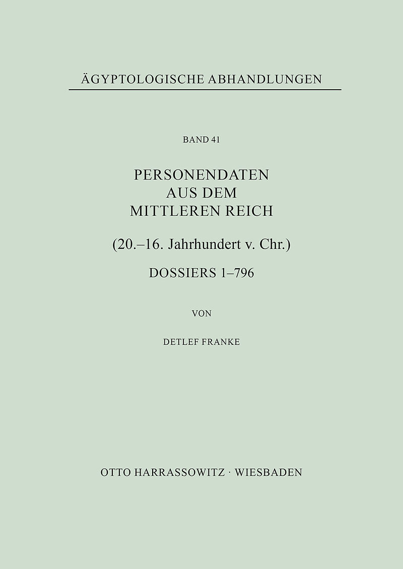 Personendaten aus dem Mittleren Reich (20.-16. Jahrhundert v. Chr.)