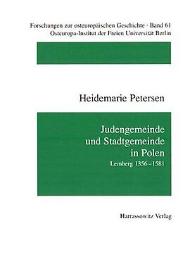 Kartonierter Einband Judengemeinde und Stadtgemeinde in Polen von Heidemarie Petersen