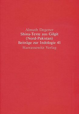 Kartonierter Einband Shina-Texte aus Gilgit (Nord-Pakistan) von Almuth Degener