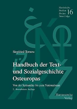 Fester Einband Handbuch der Text- und Sozialgeschichte Osteuropas von Siegfried Tornow