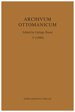 Kartonierter Einband Archivum Ottomanicum 17 (1999) von 