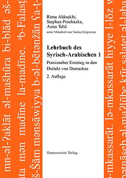 Couverture cartonnée Lehrbuch des Syrisch-Arabischen 1 de Rima Aldoukhi, Stephan Procházka, Anna Teli