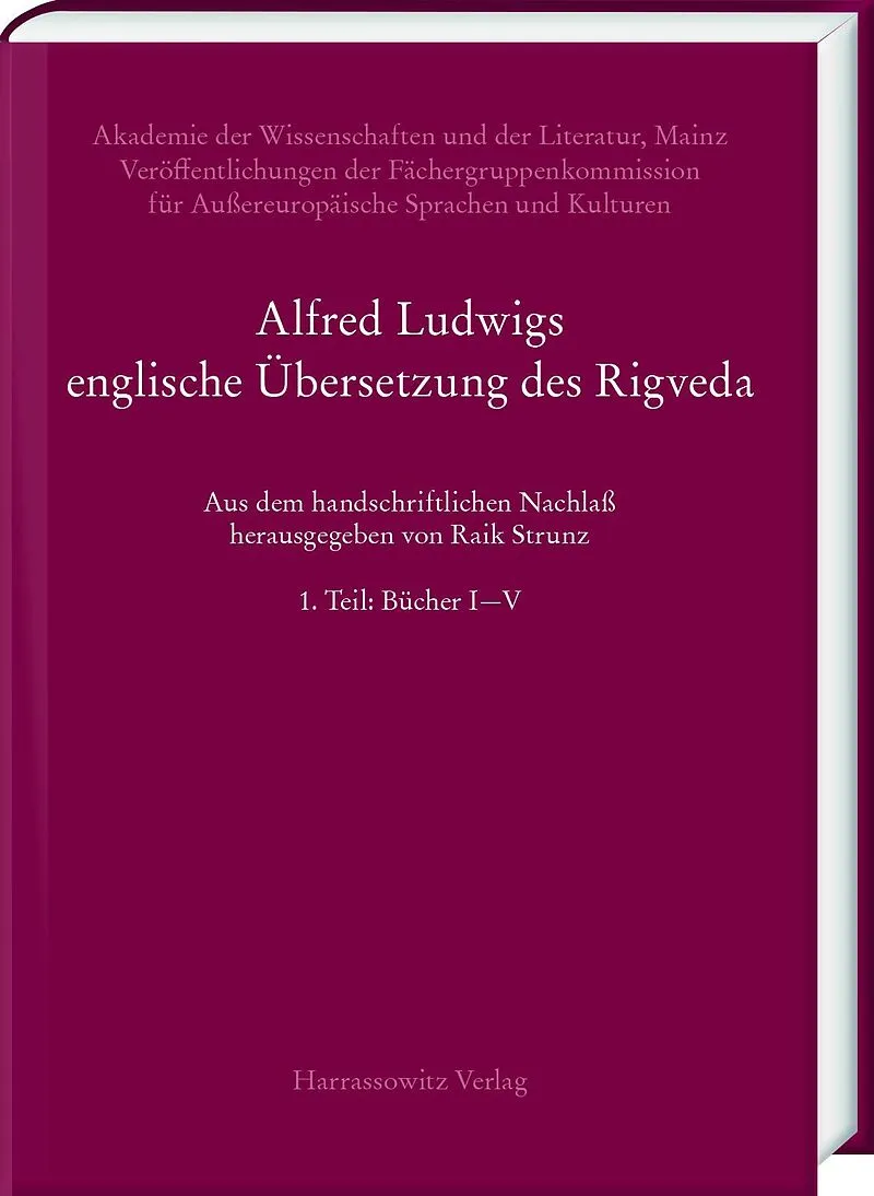 Alfred Ludwigs englische Übersetzung des Rigveda (18861893)