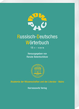 Kartonierter Einband Russisch-Deutsches Wörterbuch. Band 13:    von 