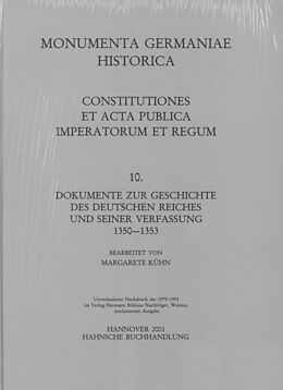 Fester Einband Constitutiones et acta publica imperatorum et regum (1350-1353) von 