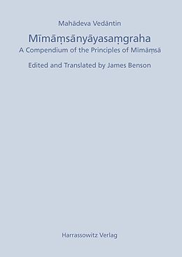 E-Book (pdf) Mimamsanyayasamgraha von Mahadeva Vedantin